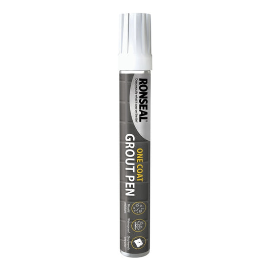 Ronseal One Coat Grout Pen Brilliant White 15ml