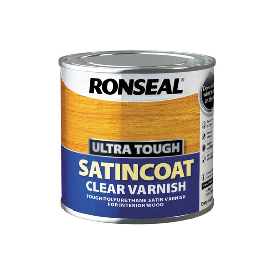Ronseal Ultra Tough Varnish Satin Coat 250ml