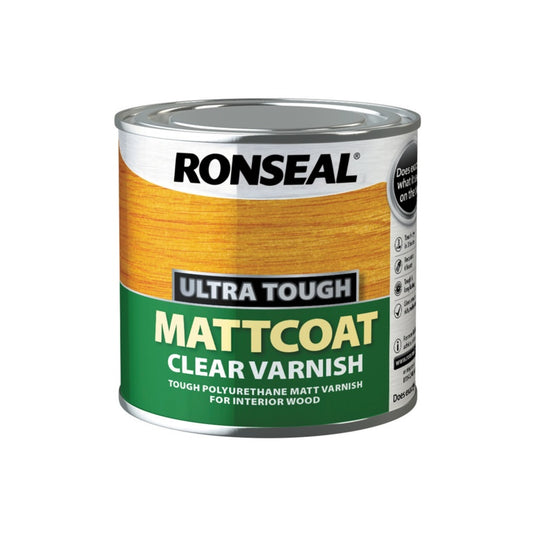 Ronseal Ultra Tough Varnish Matt Coat 250ml