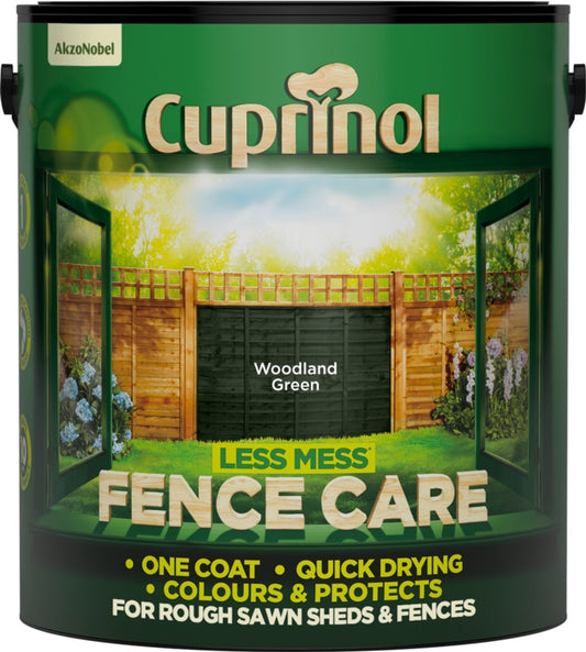 Cuprinol Less Mess Fence Care 6L Woodland Green