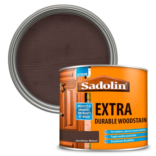 Sadolin Extra Durable Woodstain 500ml Jacobean Walnut
