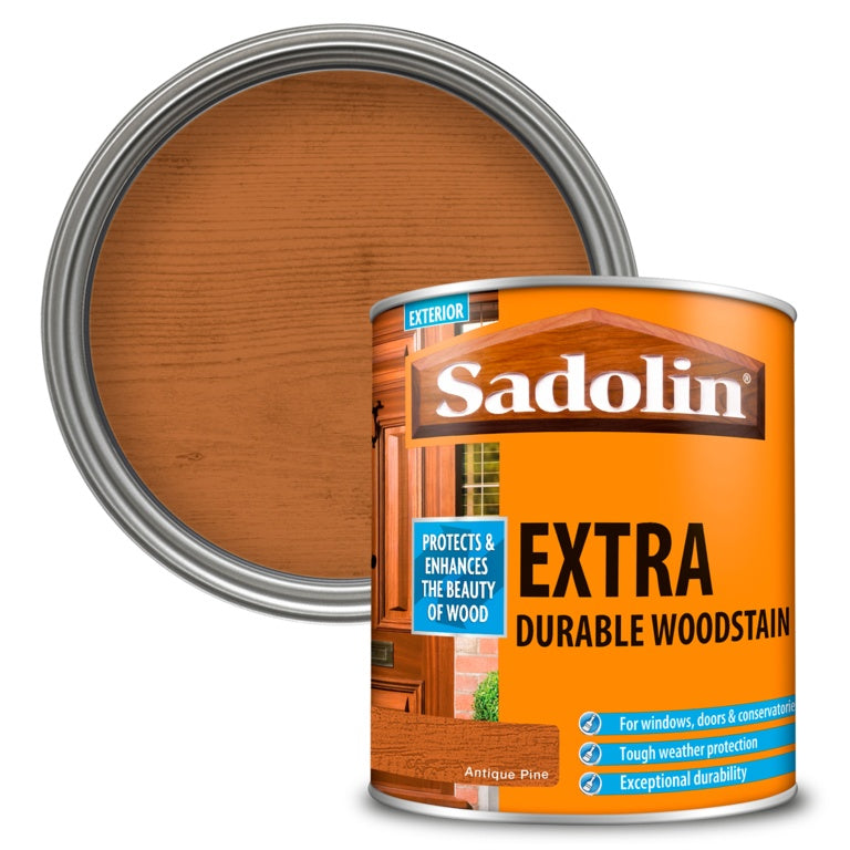 Sadolin Extra Durable Woodstain 1L - Antique Pine