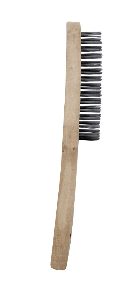 SupaTool Wire Brush With Maple Handle 3 Rows