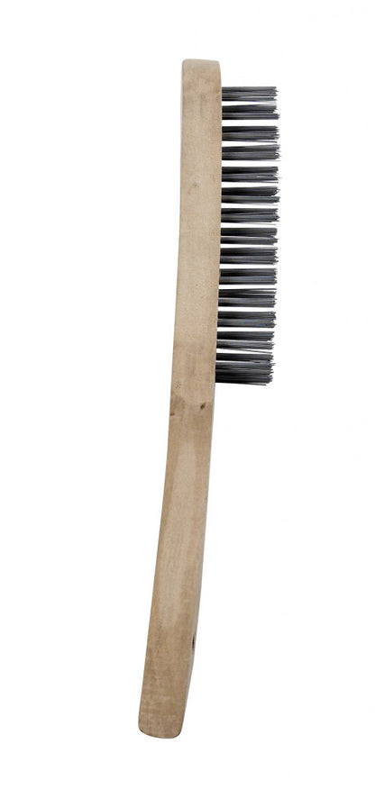 SupaTool Wire Brush With Maple Handle 3 Rows