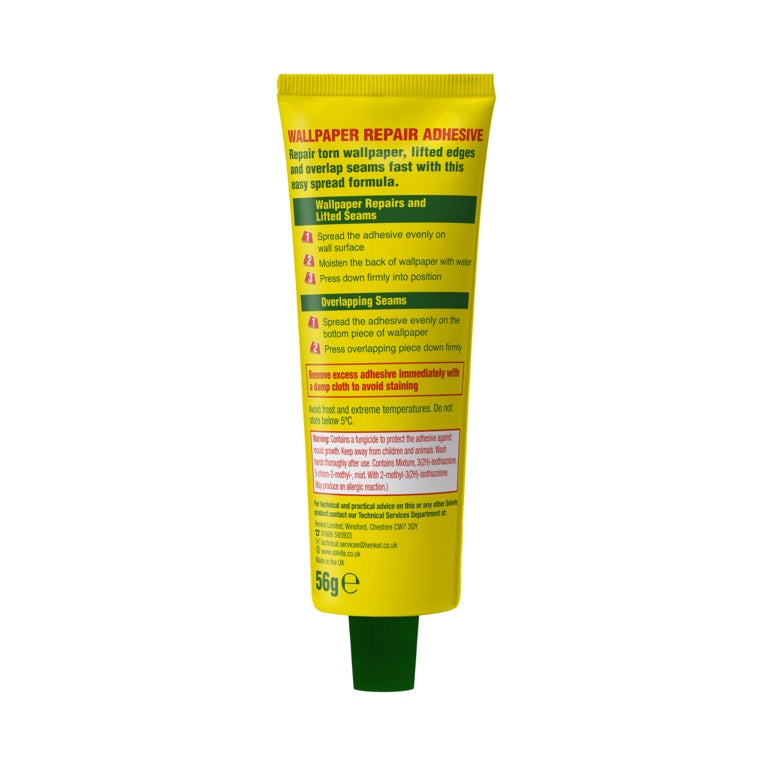 Solvite Wallpaper Repair Adhesive Standard Tube 56g