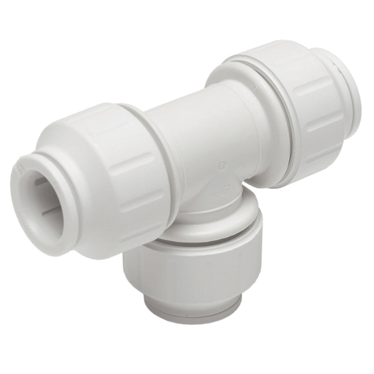 JG Speedfit Equal Tee Connector 22mm 5 Pack - White
