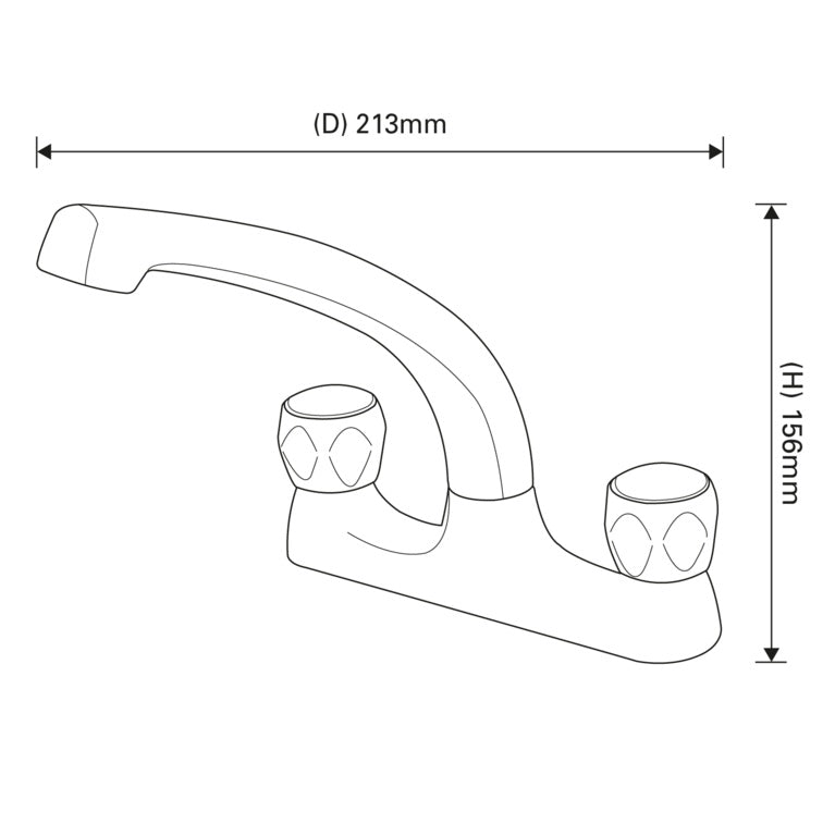 SP Deanes Deck Mixer Sink Tap