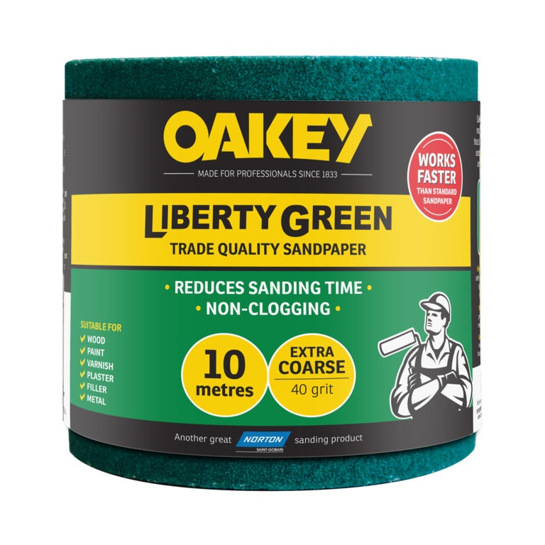 Oakey Liberty Green Rolls - 10m x 115mm