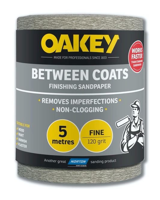 Norton Oakey Between Coats Rolls - 5m x 115mm 120g