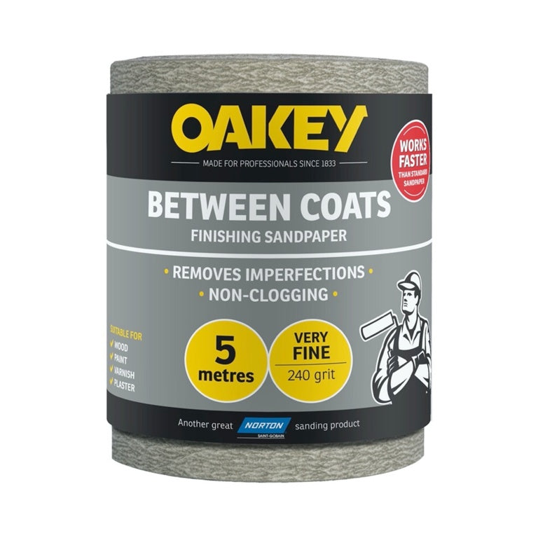 Norton Oakey Between Coats Rolls - 5m x 115mm 240g