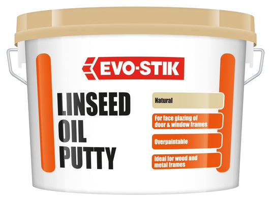 Evo-Stik Multi-Purpose Linseed Oil Putty 2kg Natural