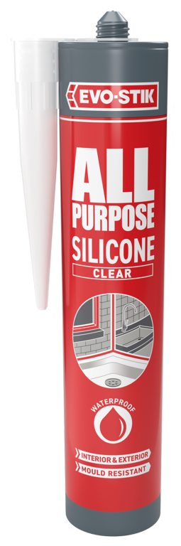 Evo-Stik All Purpose Flexible Silicone Sealant Clear