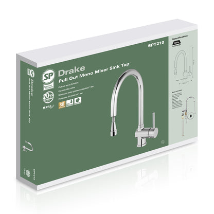 SP Drake Pull Out Mono Mixer Sink Tap