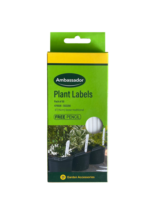 Ambassador Plant Labels Pack 50 6"
