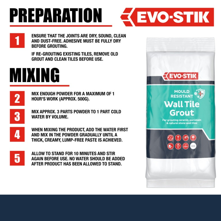 Evo-Stik Wall Tile Grout Mould Resistant