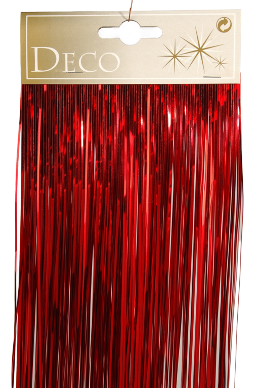 Kaemingk Shiny Lametta 50 x 40cm Red