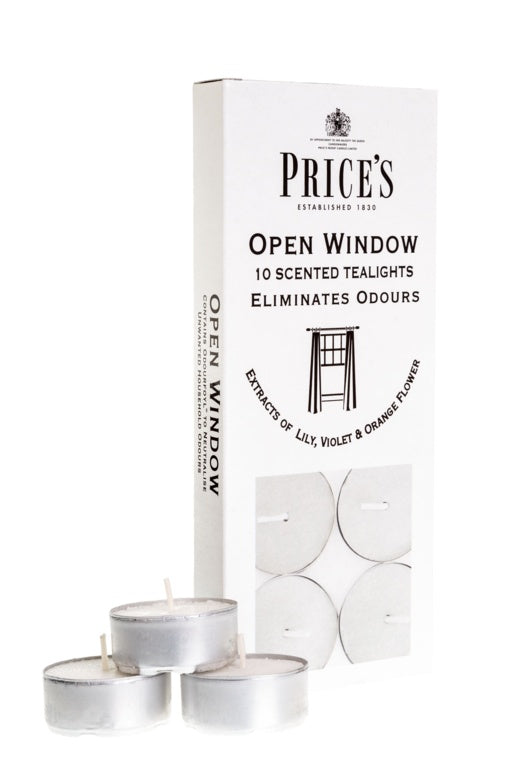Prices Candles Tealights Pack 10 Open Window