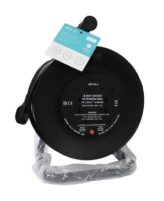 Securlec 4 Gang Extension Reel 30m /13A