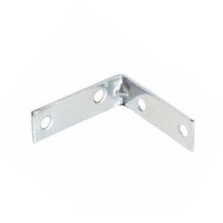 Securit Corner Braces Zinc Plated 75mm Pair