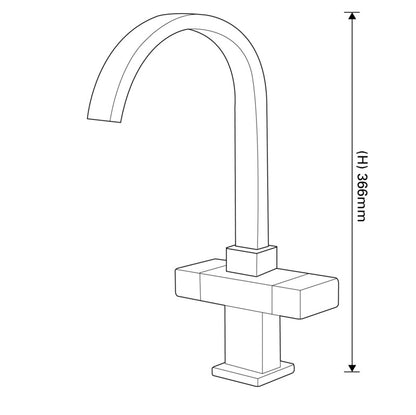 SP Harwood Mono Mixer Sink Tap
