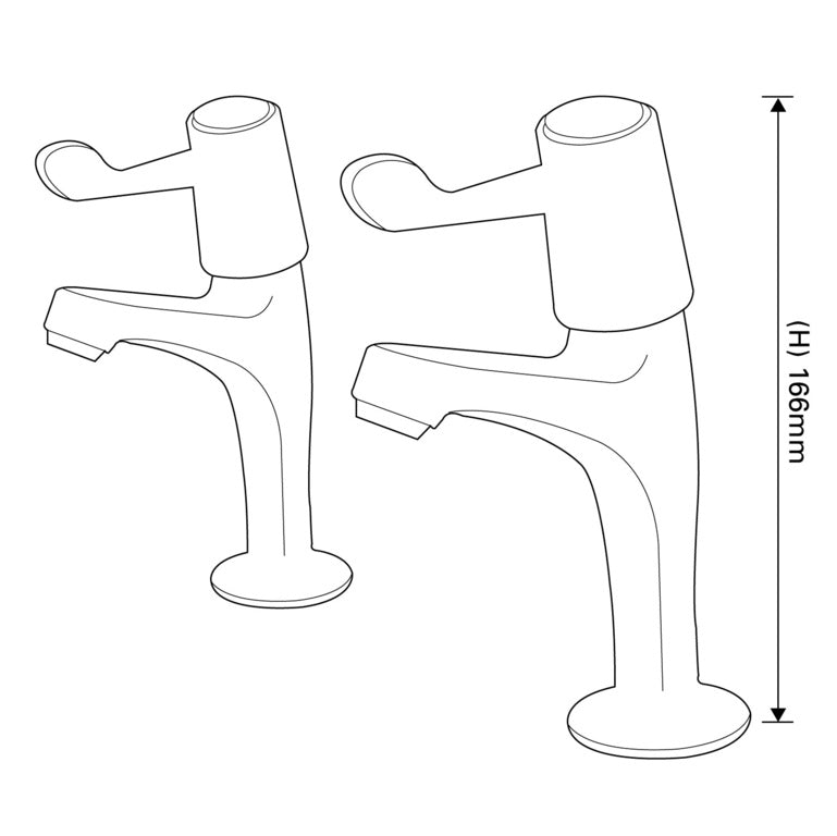 SP Rhodes Lever Sink Taps