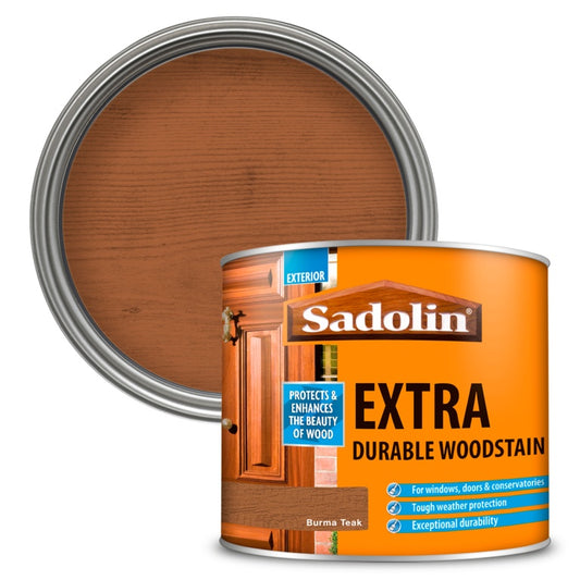 Sadolin Extra Durable Woodstain 500ml Burma Teak