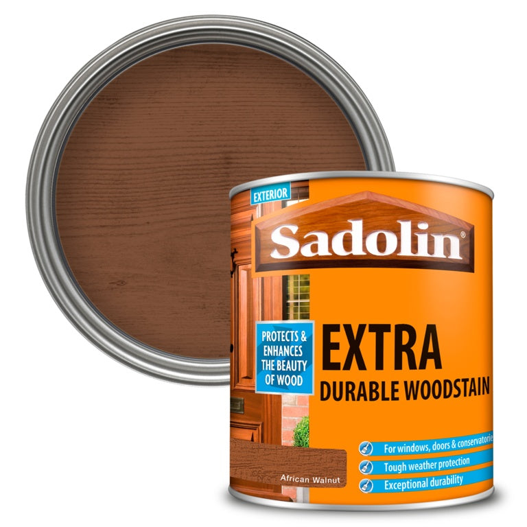 Sadolin Extra Durable Woodstain 1L African Walnut
