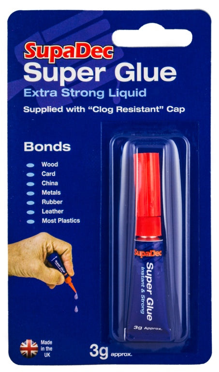 SupaDec Super Glue 3g Extra Strong Liquid