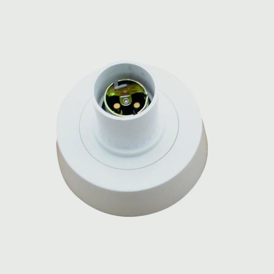 Securlec T2 Ceiling Rose Base Batten Lampholder Pre-Packed