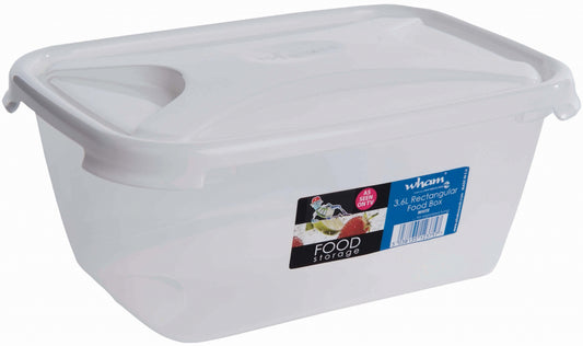 Rectangular Food Storage White