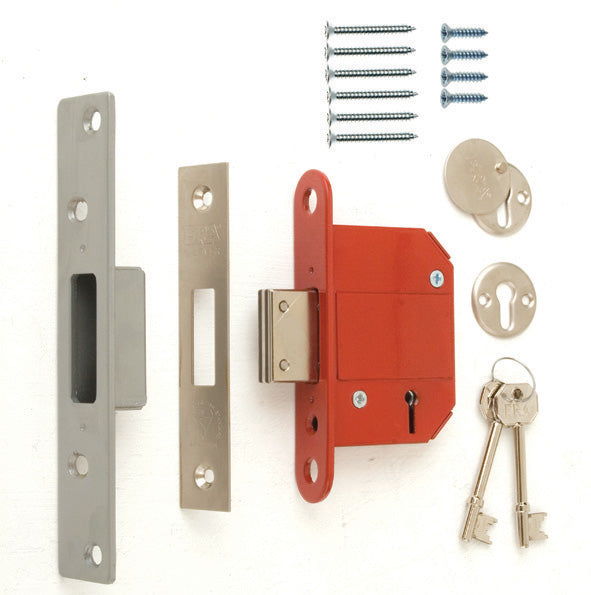 Era Fortress Mortice Deadlock Satin 63mm
