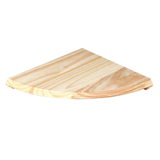 Core Natural Wood Corner Shelf Kit 12"