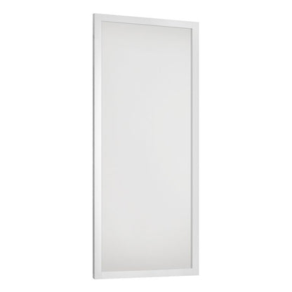 Spacepro Shaker Single Panel Sliding Wardrobe Door - White Frame, White Panel - 2260mm image 1