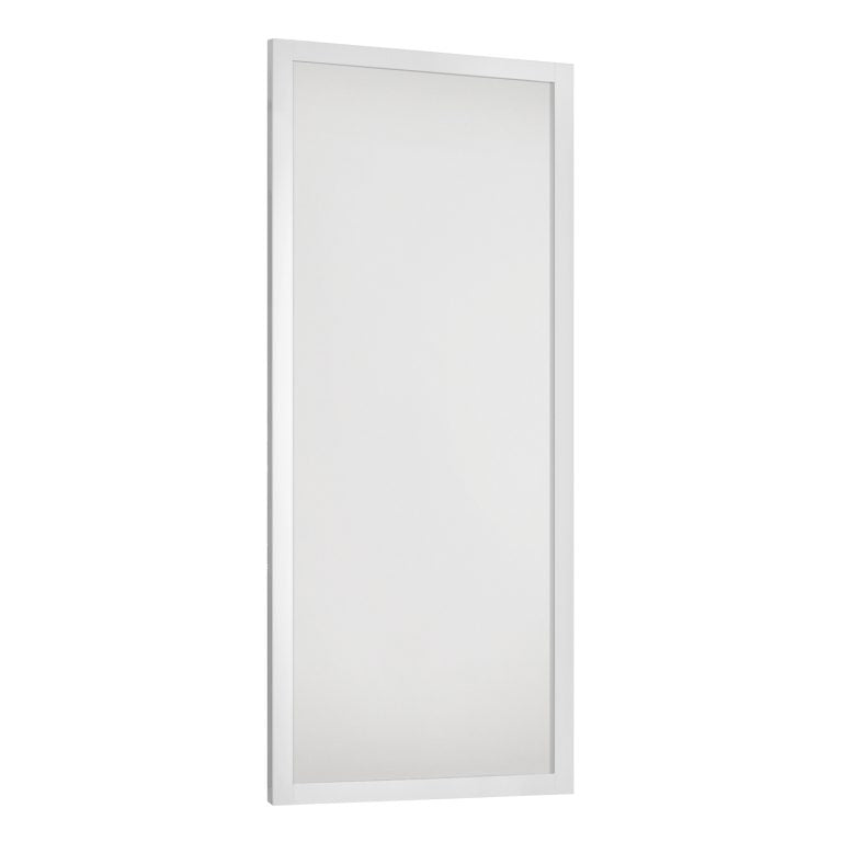 Spacepro Shaker Wideline Sliding Wardrobe Door - White Frame, White/White/White - 2260mm image 1