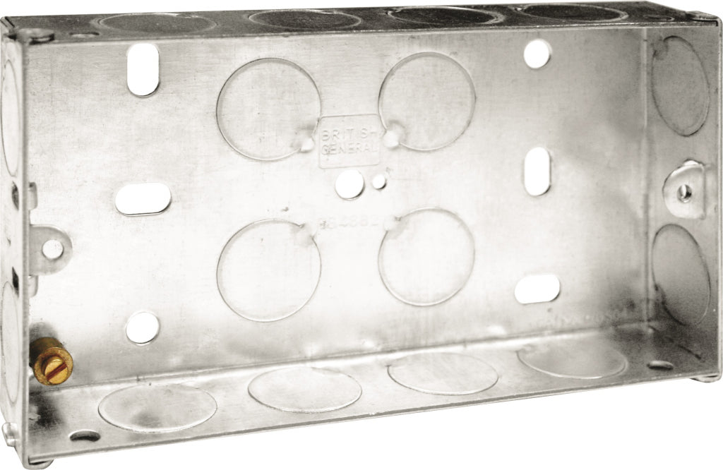 BG Metal Back Box 25mm Double