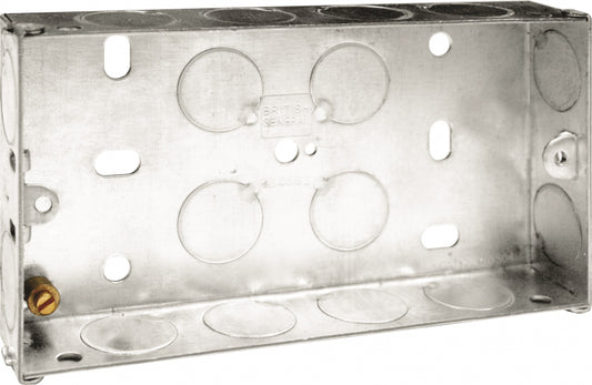 BG Metal Back Box 25mm Double