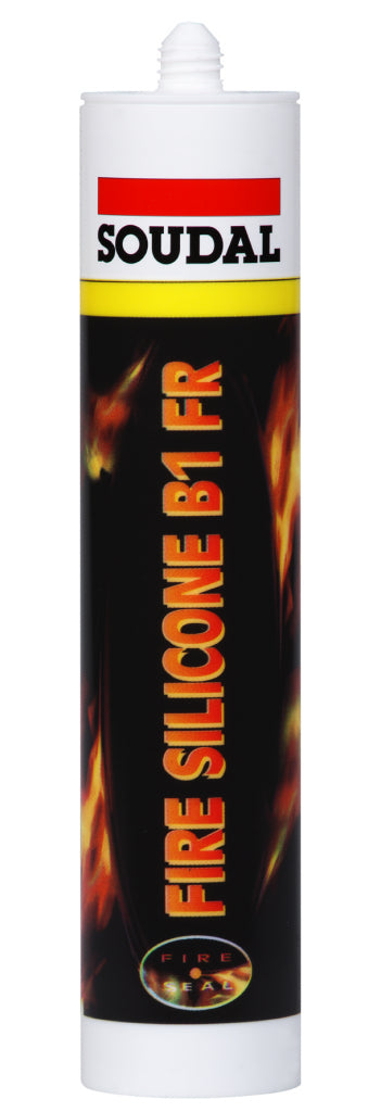 Soudal Fire Silicone B1 310ml Cartridge Grey