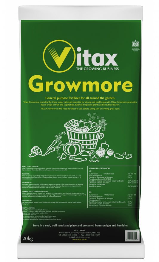 Vitax Growmore 20Kg