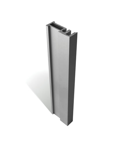 Spacepro Minimalist 2 Panel Sliding Wardrobe Door - Silver Frame, Mirror - 2260mm - image 6