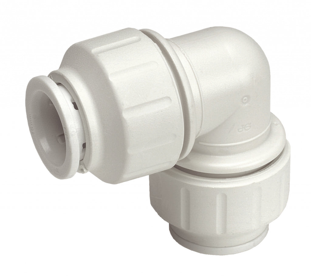 JG Speedfit Equal Elbow Connector 22mm Pack 5 - White