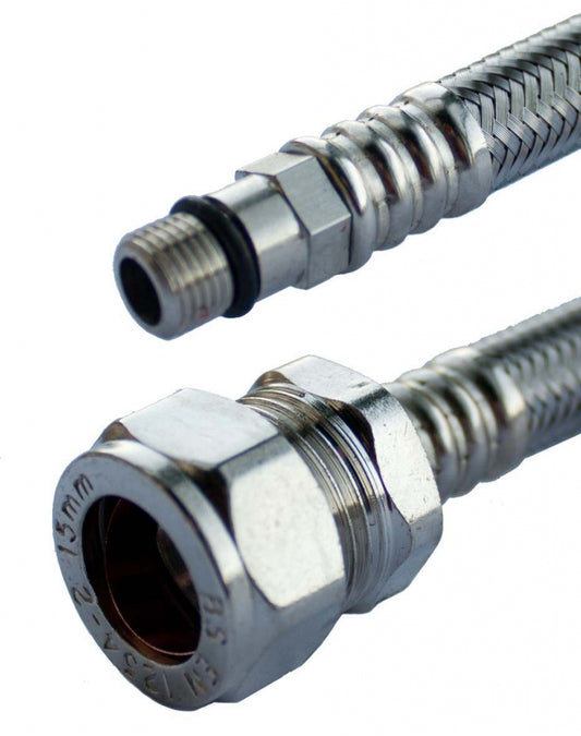 Oracstar Flexible Tap Connector - Pair 15mm x 12mm x 30cm