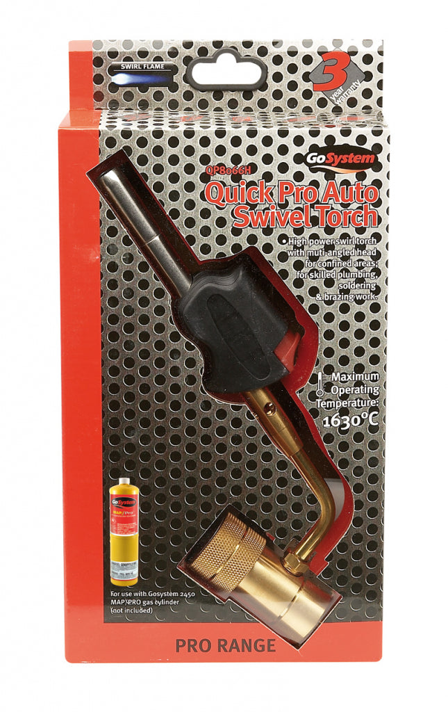GoSystem Quick Pro Auto Swivel Torch