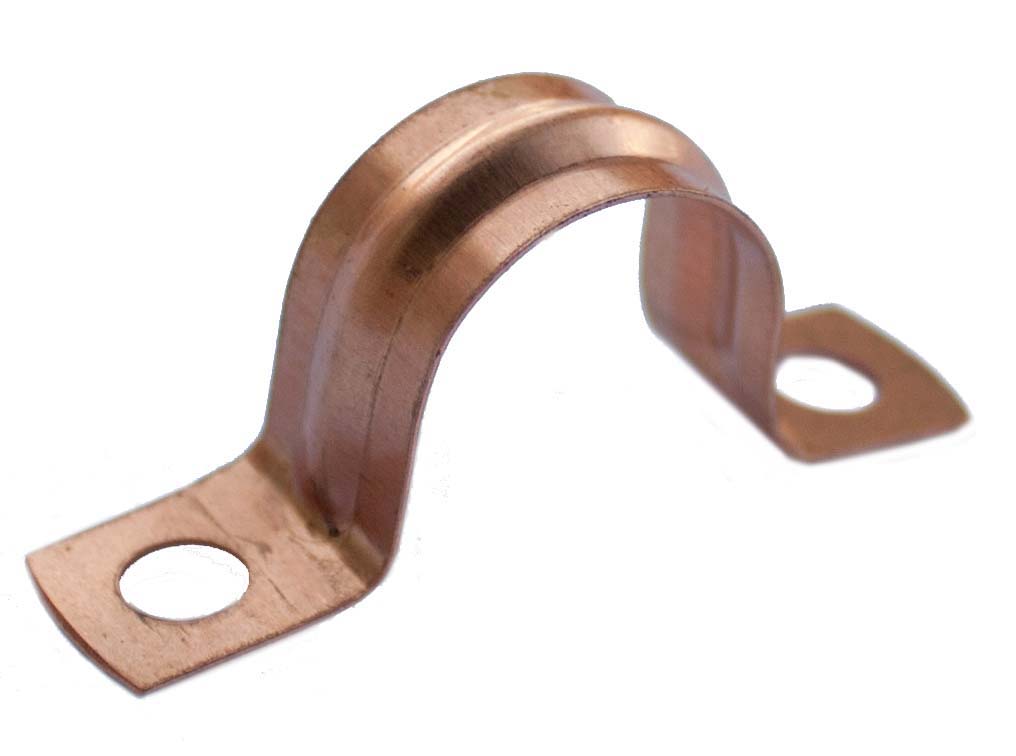 Oracstar Saddle Pipe Clips - Copper 15mm (Pack 100)
