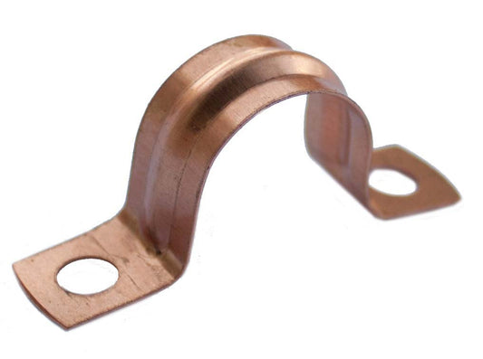 Oracstar Saddle Pipe Clips - Copper 22mm (Pack 50)