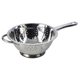 Mtk Housewares Stainless Steel Deep Long Handled Colander