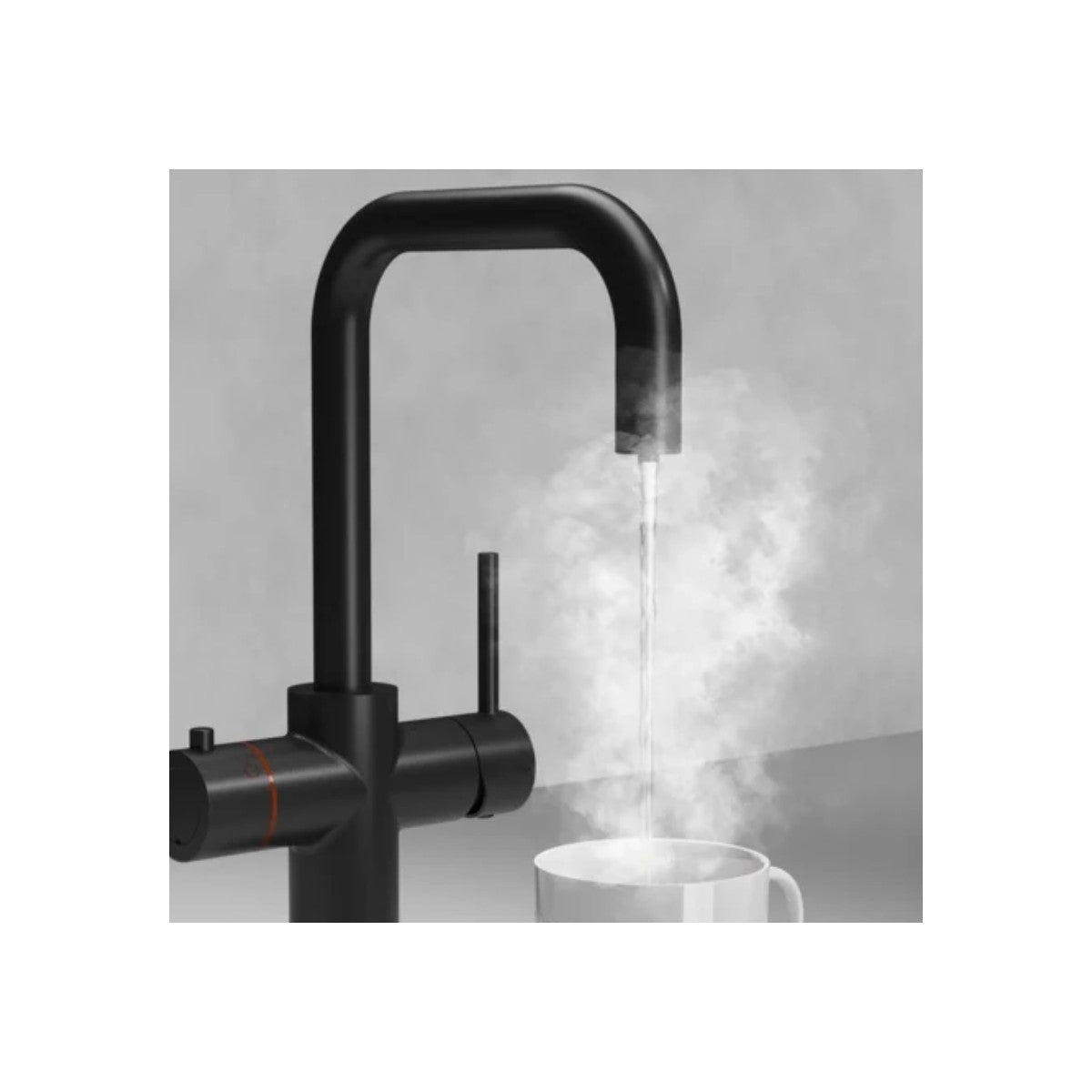 Scudo 3 In 1 Boiling Water Tap D Spout Black - close-up