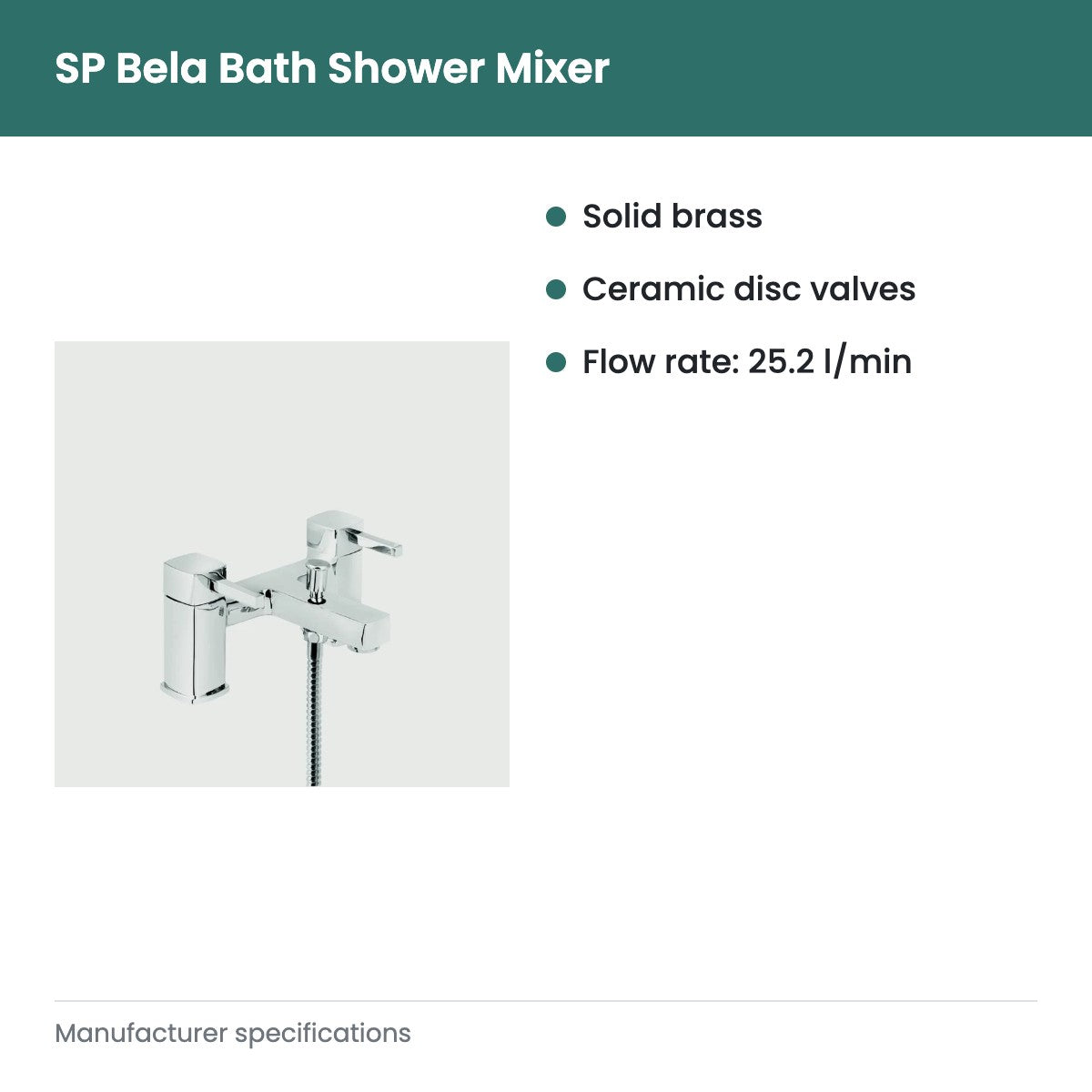 SP Bela Bath Shower Mixer - key features