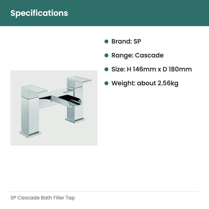 SP Cascade Bath Filler Tap - specifications