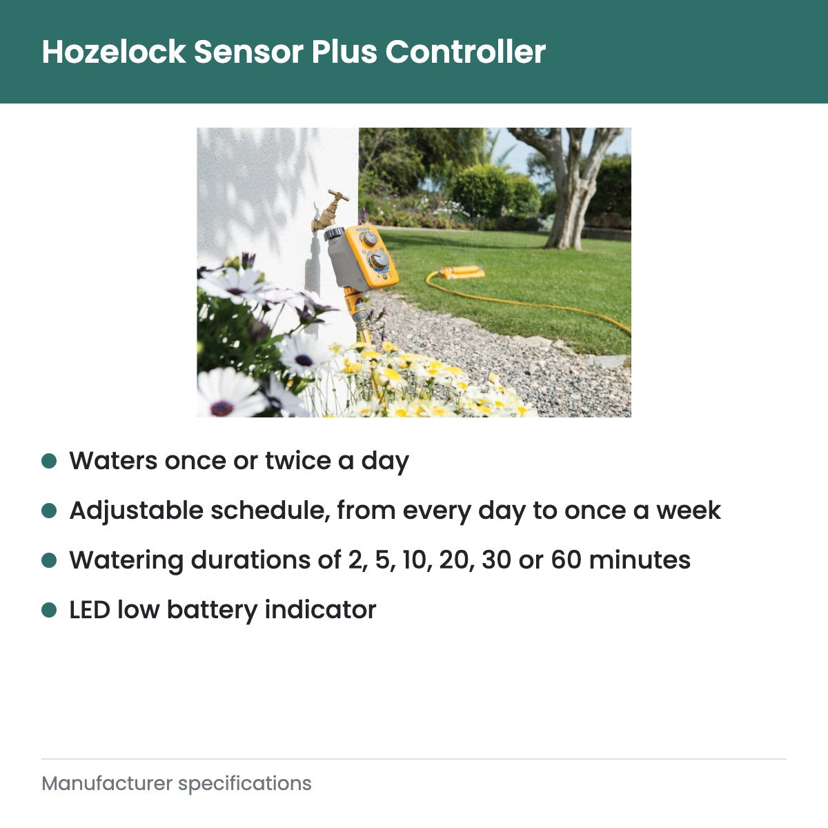 Hozelock Sensor Plus Controller - key features