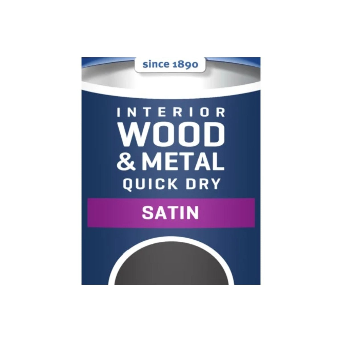Johnstones Quick Dry Satin 750ml Black - close-up
